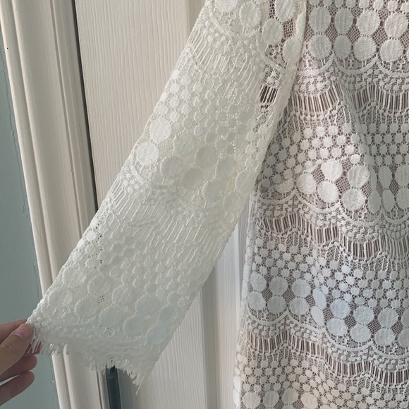 Cream Lace Dress, Medium, perfect for Bridal Shower or Easter!! - Picture 3 of 7
